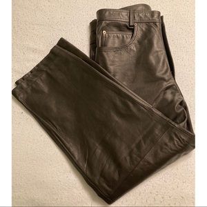Men’s Leather Pants EUC Size 36